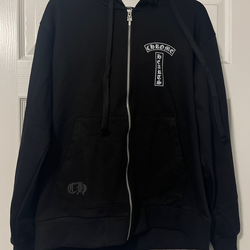 Chrome Hearts Black Hoodie with Logo